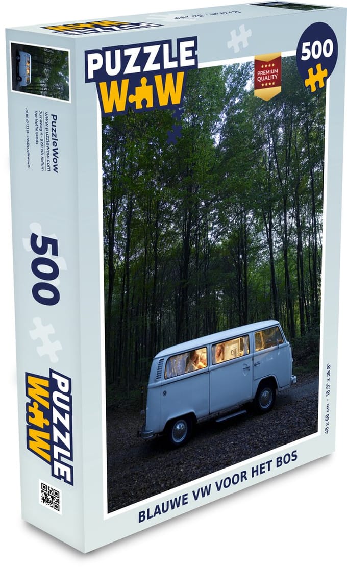 Puzzel Bus - Licht - Bos - Legpuzzel - Puzzel 500 stukjes
