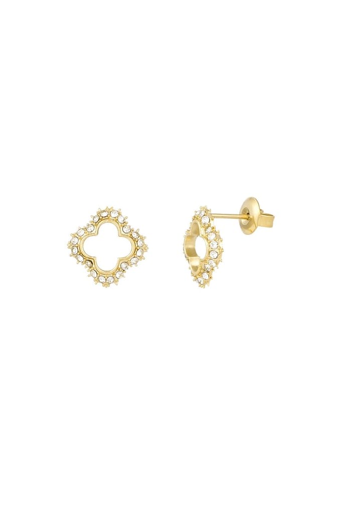 Lucky diamond oorbellen Goud
