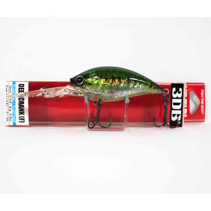 Yo Zuri Duel 3DB Deep Crank 70 mm drijvend kunstaas R1108-PBB (5075) gray
