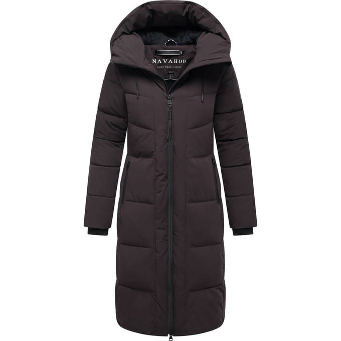 Navahoo dames wintermantel SCHOKOKUSS – elegant, warm & functioneel