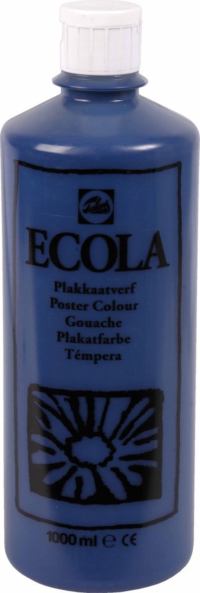 Ecola plakkaatverf 508 Pruisischblauw 1000ML