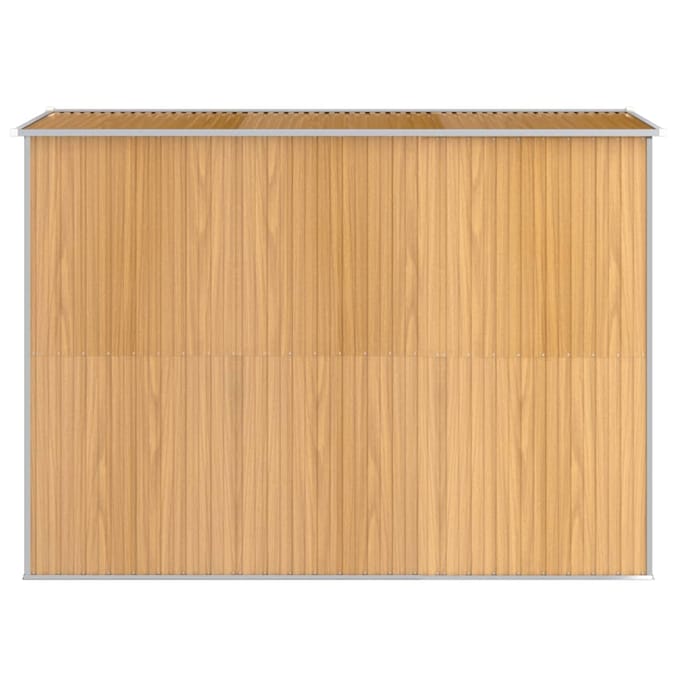 vidaXL - Tuinschuur - 192x274x223 - cm - gegalvaniseerd - staal - lichtbruin
