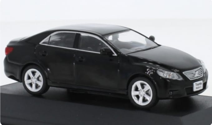 Toyota Mark X 2012 Zwart - Model 1/43 - First:43