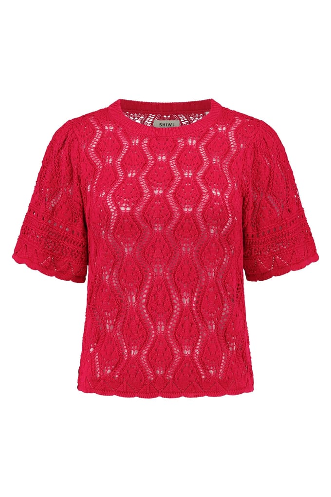 Shiwi Hannah Sweater Red Cerise Taglia: S | Maglioni a maglia Outlet | Donna | Rosa