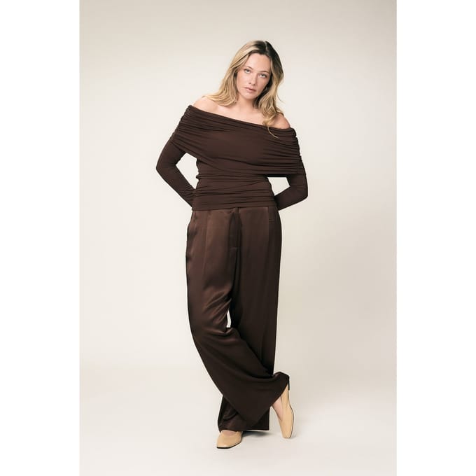 VIVEH Cedar Trouser Walnut Taglia: 40 | Pantaloni da completo Outlet | Donna | Marrone