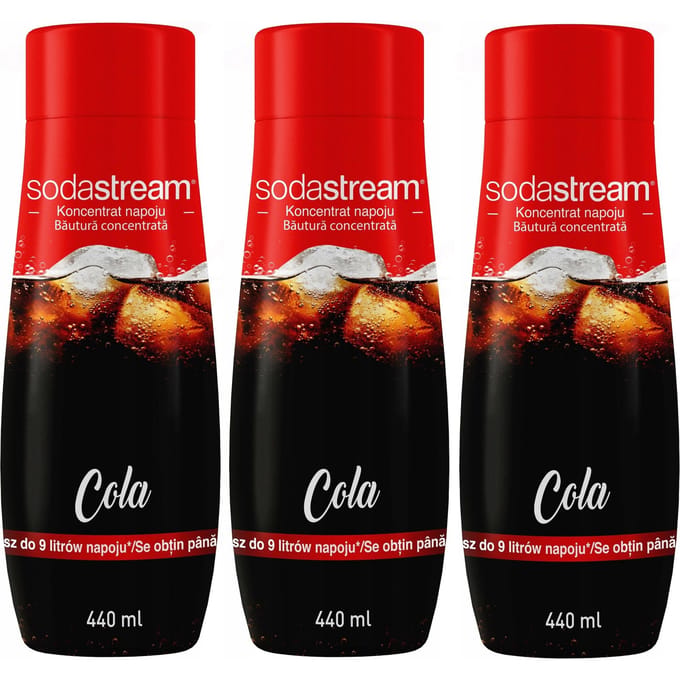 Set de concentrés 3X Cola Sodastream