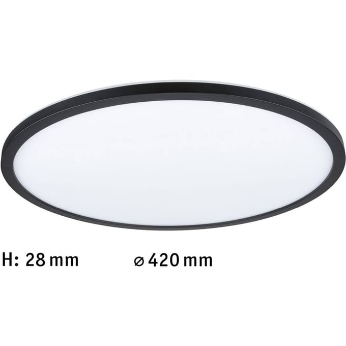 LED-paneel 3-Step-Dim Atria Shine Backlight rond 420 mm 22W 2300lm 3000K Zwart dimbaar