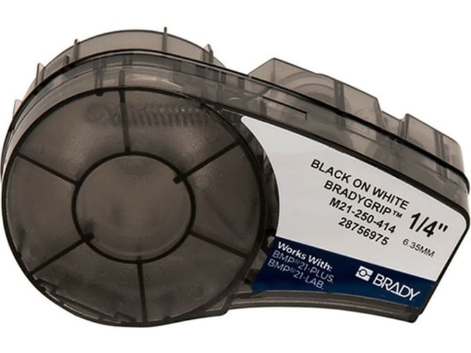 Brady M21-250-414 Etiket Zwart op wit