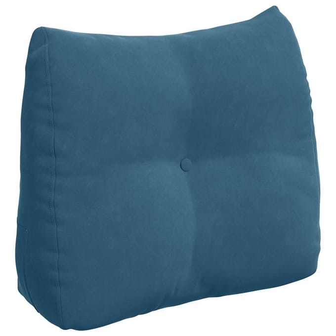 vidaXL - Rugkussen - Blauw - 60 - x - 24 - x - 50 - cm - Fluweel