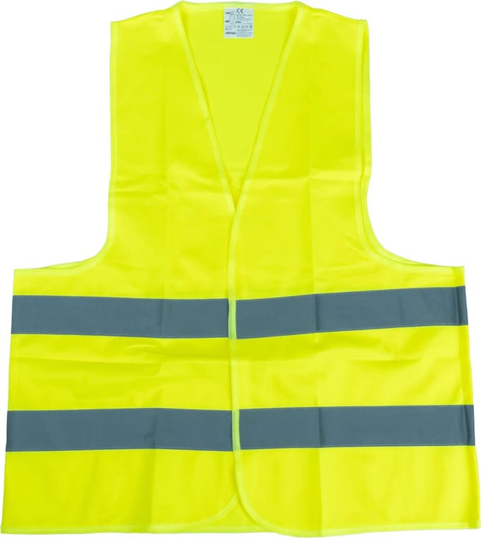AMiO Veiligheidsvest Geel SV-01 Reflecterend Hesje met ISO Certificaat (120gr/m)