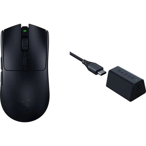 Razer DeathAdder V3 Pro - Draadloze Gaming Muis - Hyperpolling Dongle - Ultra Licht - 30.000 DPI - Zwart