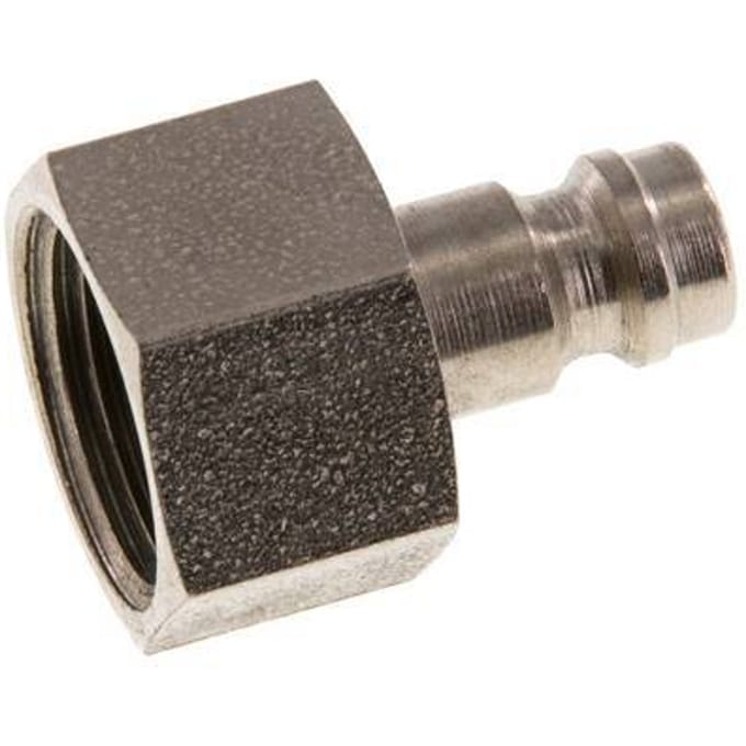 Gehard staal DN 5 Luchtkoppeling Insteeknippel G 3/8 inch Binnendraad