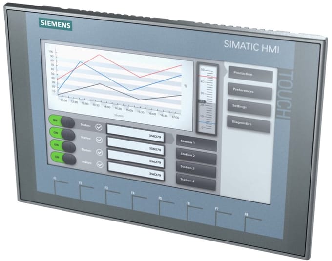 Siemens SIMATIC HMI KTP900 Basic PN – 9” Touchscreen – 6AV2123-2JB03-0AX0 - De werkelijke resolutie is 800×480