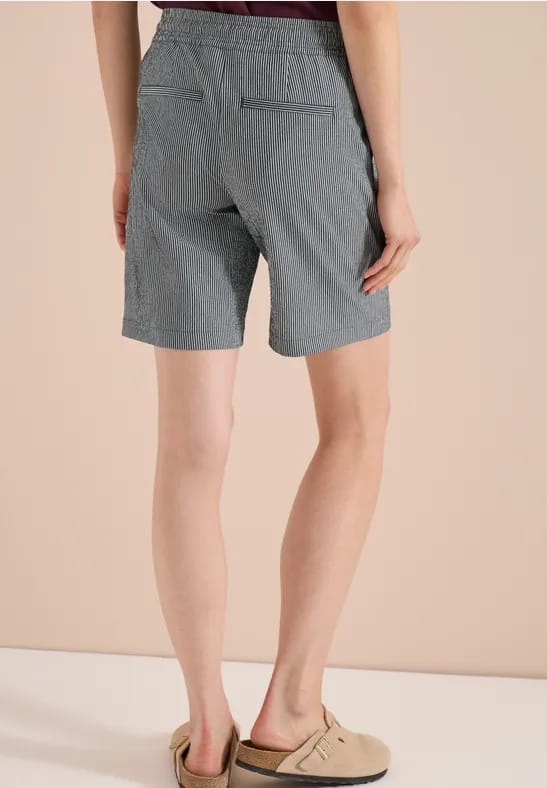 Straight Legs shorts in seersucker kwaliteit