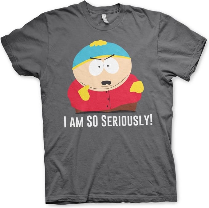 South Park Eric Cartman I Am So Seriously T-Shirt Dark-Grey-M