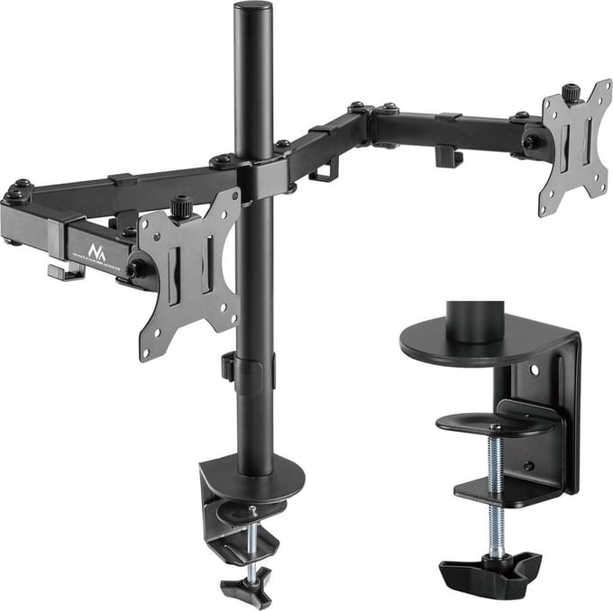 Maclean - Monitorhouder - Bureauhouder voor 2 monitoren LCD-LED - 17- 32'' MC-884