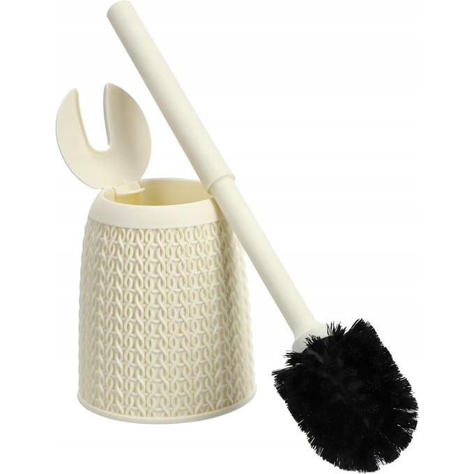 CURVER WC-borstel + Toiletcontainer Crème