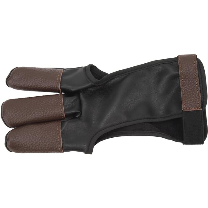 Boogschiethandschoen Vingerlip Accessoires Drievingerbeschermer PU Leer Boogschiet handschoenen voor Recurve S