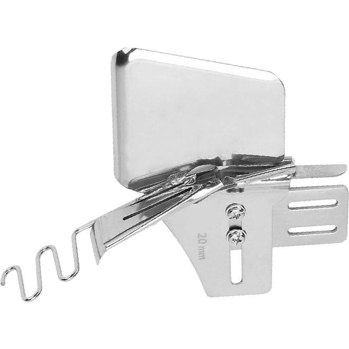 Pliage Double Simple 165 Reliure à Angle Châssis Plat Bande Élastique Ourlet Pliant Accessoires de Machine à Coudre Entrée 20mm white