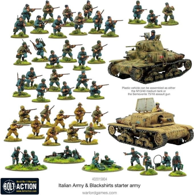 Italian Army & Blackshirts Starter Army