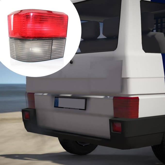 Paar achterlichten Rood/gerookte lampen Draai rechts + links richtingaanwijzer Zijlamp Achterlichten veelkleurig