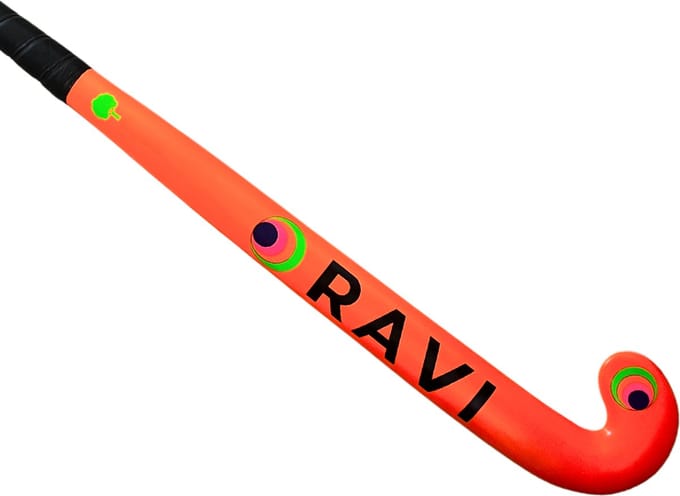 RAVI Hockeystick Junior - low bow - 30% Carbon - Orange 35''