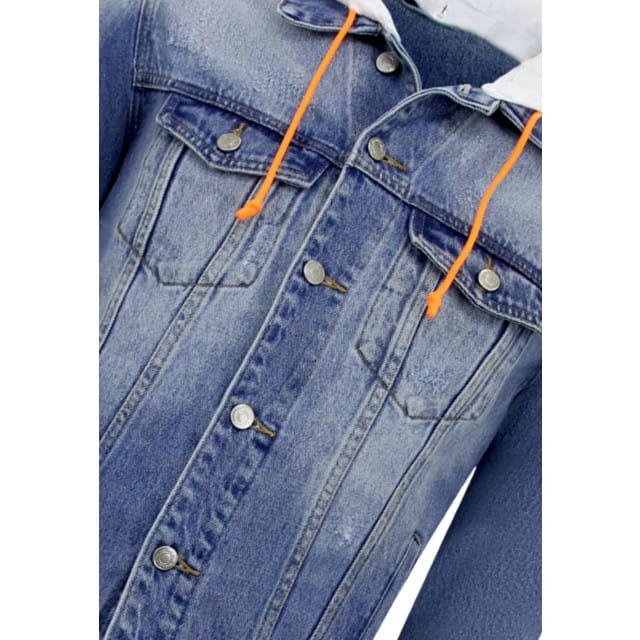Spijkerjas met Capuchon Heren - RJ-966 - Blauw
