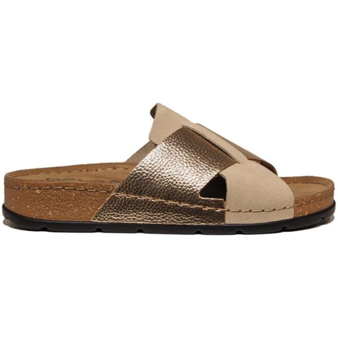 Rohde 5410 - Dames slippers - Kleur: Wit/beige - Maat: 38