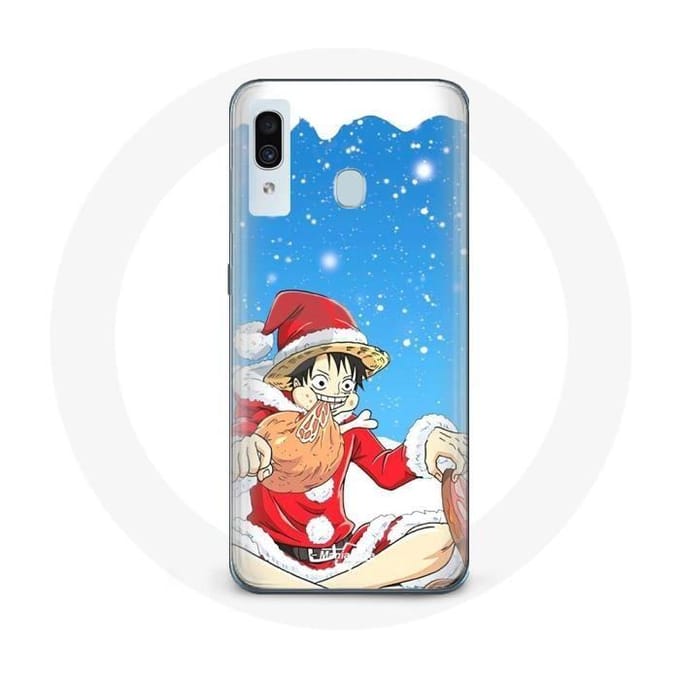 Coque pour Samsung Galaxy A30 Anime One Piece Luffy Le jour de Noël 2023