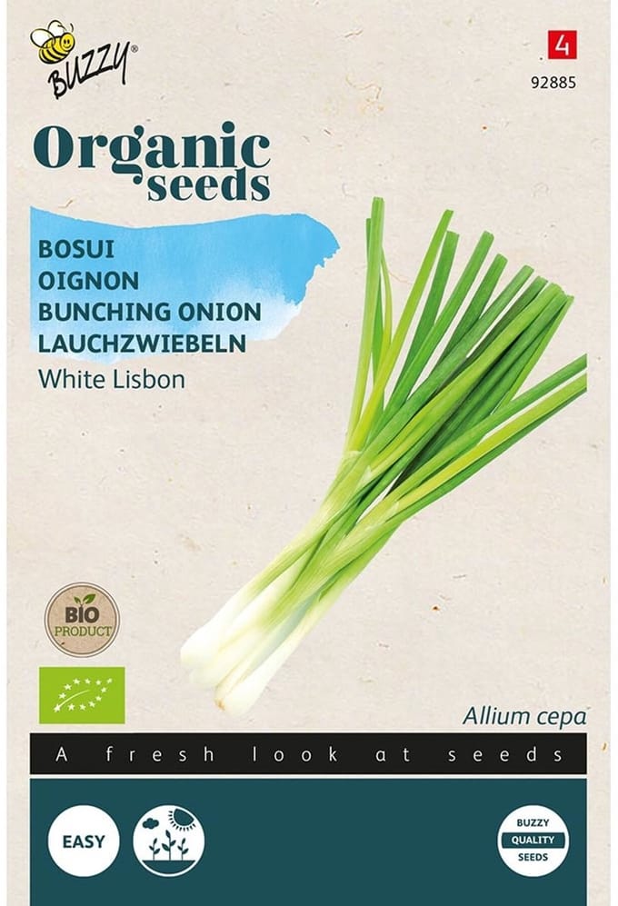 Buzzy  Seeds Bio Uien White Lisbon (Skal 14218 NL-BIO-01)