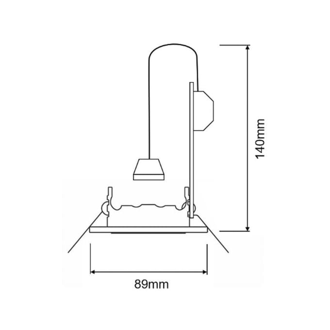 Deko-Light Inbouwring GU10 zonder lamp, chroom