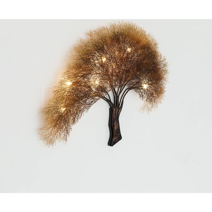 Holländer Wandlamp Acacia in boomdesign, dimbaar