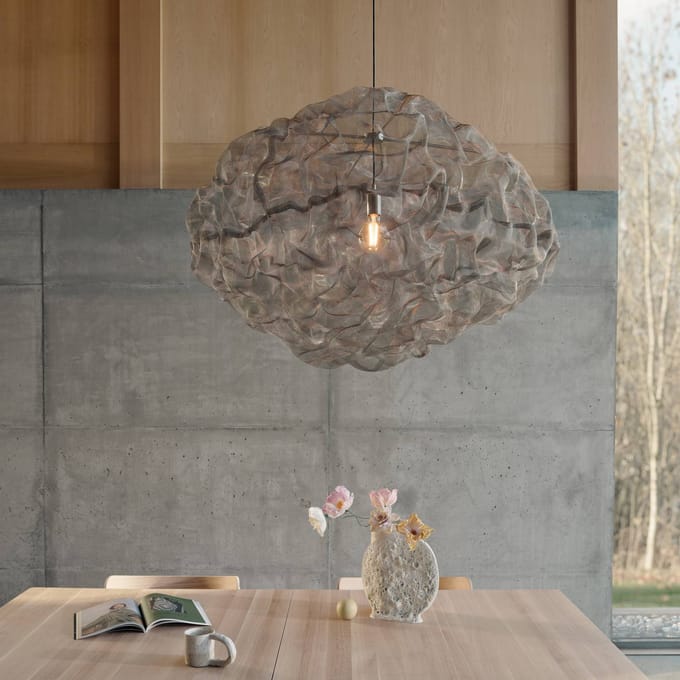 Northern Heat hanglamp, staal, Ø 95 cm