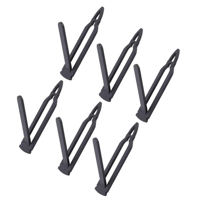 6PCS Supports Muraux Européens Tête de Mort pour Cerf Mule Antilope Petits Animaux de Chasse pour Intérieur