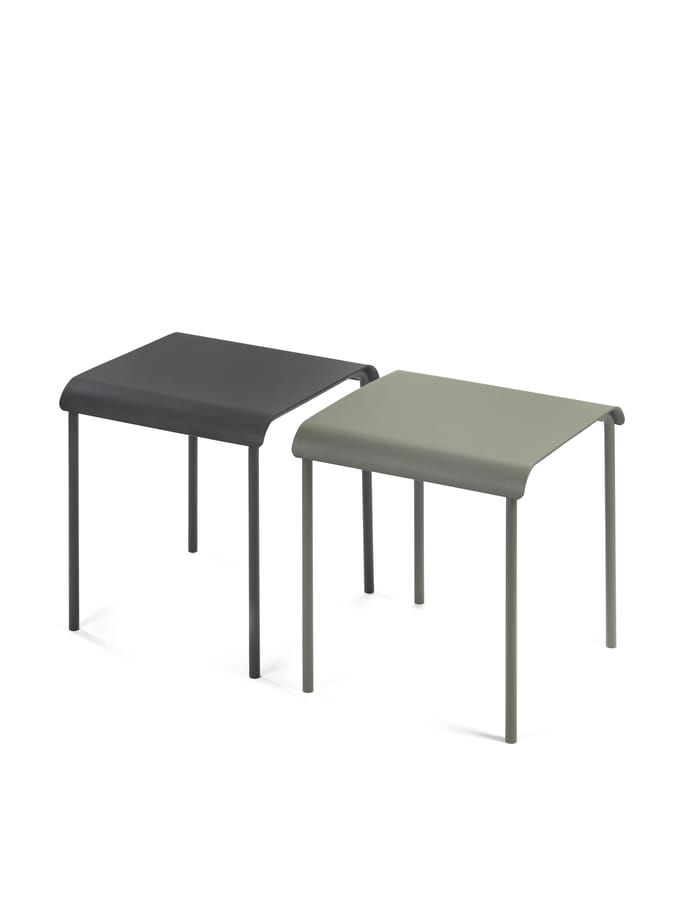 Serax Vincent Van Duysen August stool 45x45cm H45cm eucalyptus green