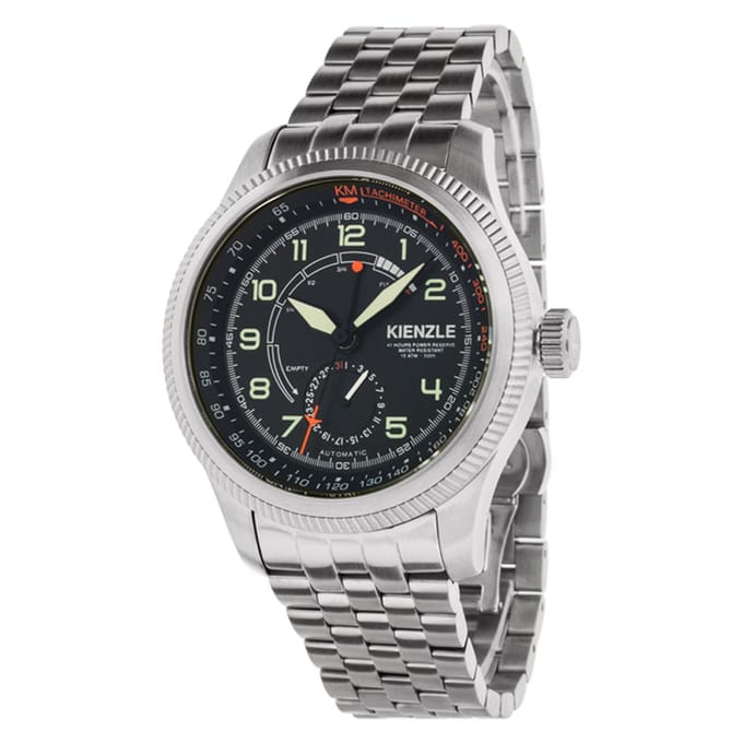 KIENZLE Horloge - Pilotimer - Automatic Power Reserve KM418 - Waterdicht tot 10 ATM - Gangreserve Indicator