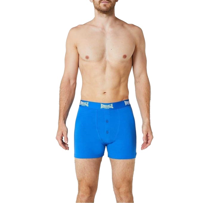 Lonsdale Boxershorts voor heren (Set van 2) (Blauw)