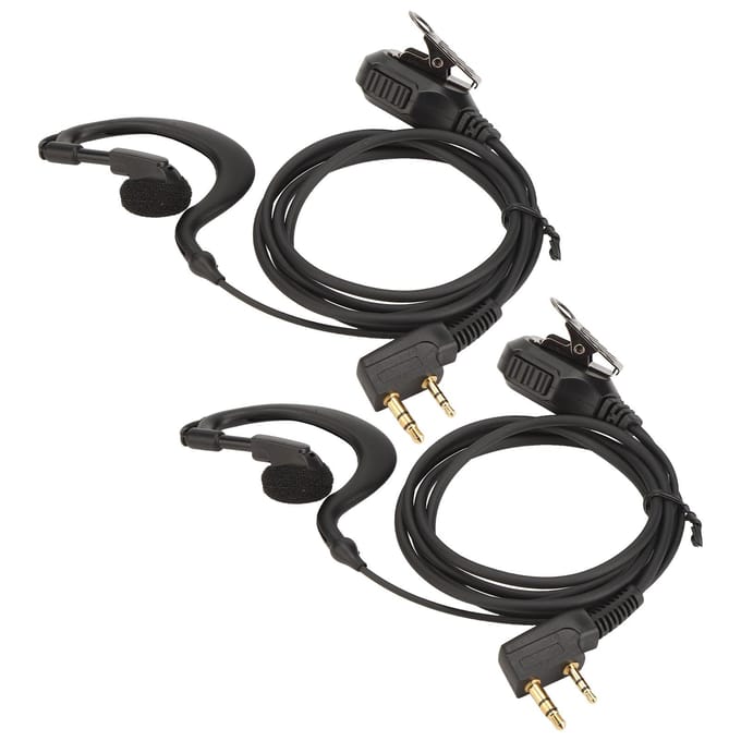 Portofoon Oortje Universeel K-aansluiting 2-pins Galvaniseren Walkie Talkie Headset met Microfoon