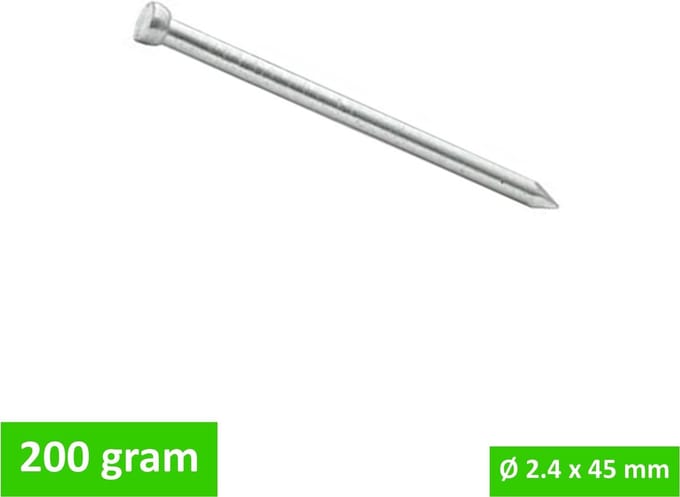 Macnail draadnagel VK gegalvaniseerd 2,4 x 45 mm - 200 g