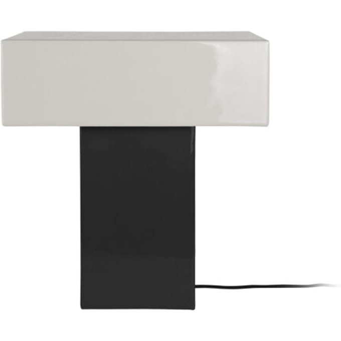 Leitmotiv tafellamp grato recto black w. warm grey