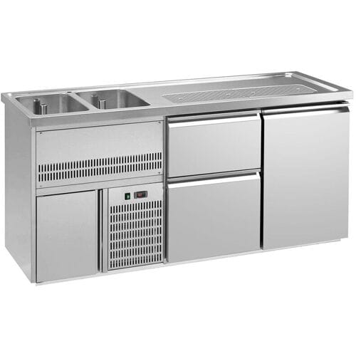 GGM Gastro Biertheke Premium PLUS - 1950x700mm - 1 Tür & 2 Schubladen