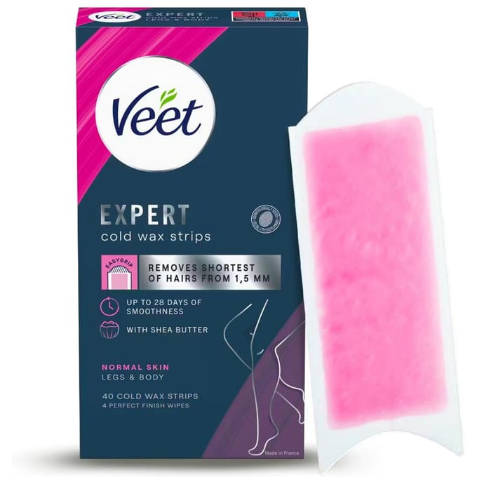 Veet Koude Wax Strips Benen En Lichaam Normale Huid 40 st