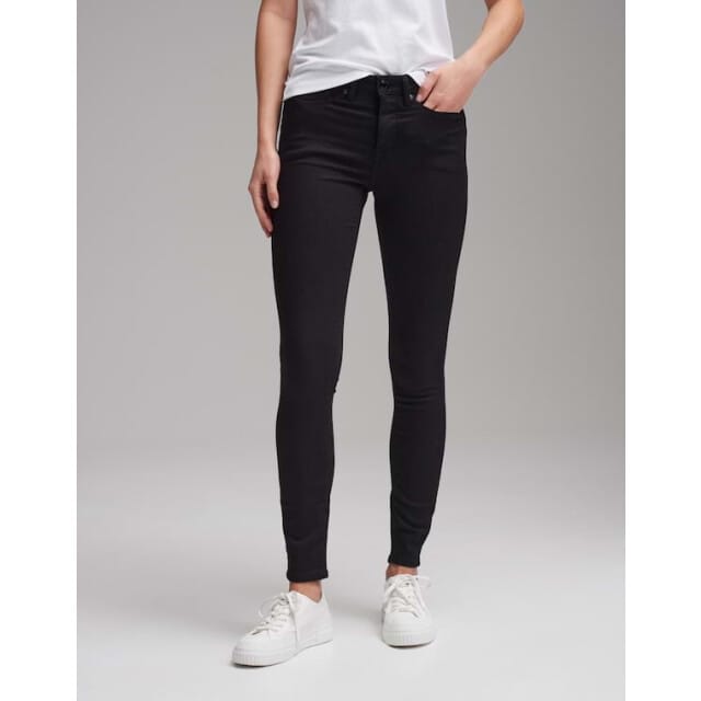 skinny fit jeans van katoenmix model 'ELMA BLACK'