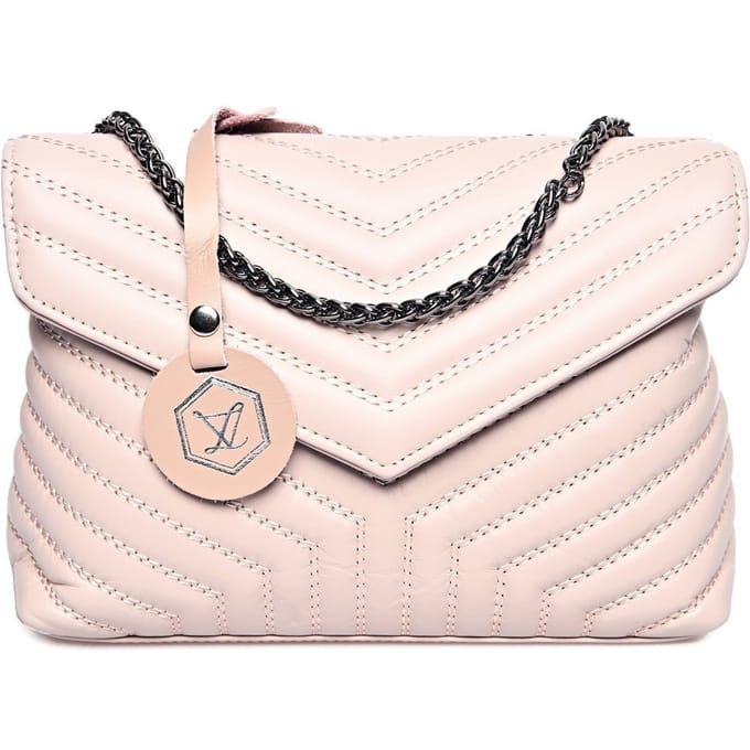 Luisa Vannini Rose Rundleer Tas