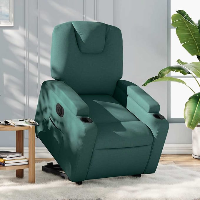Vidaxl Sta-op Massagestoel, Elektrisch, Verstelbaar, Groen