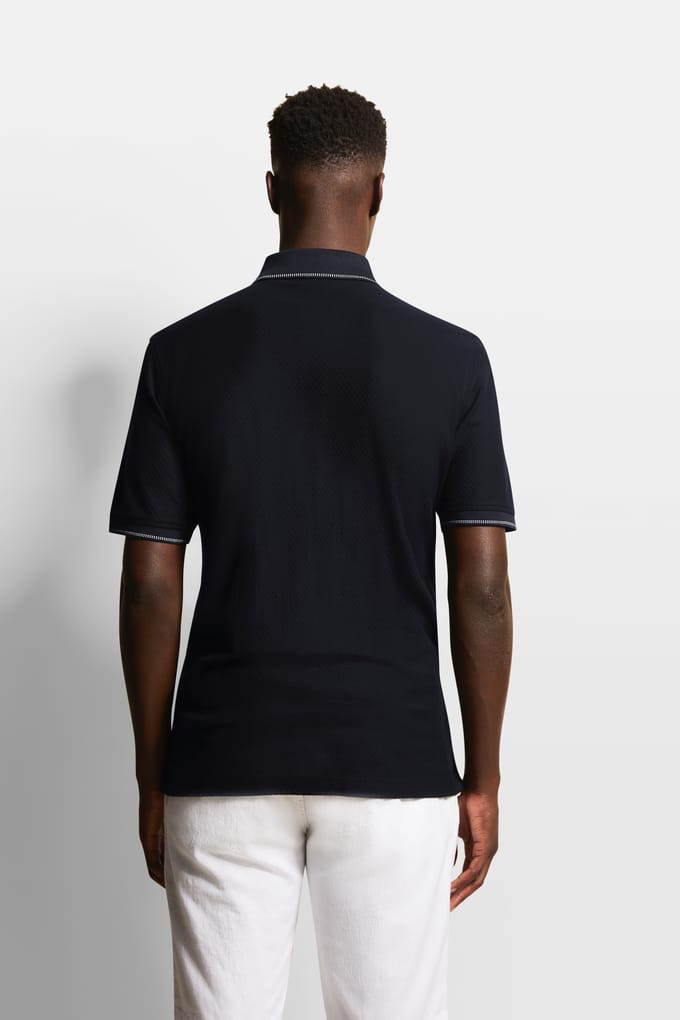 Bugatti Herren Poloshirt met lichte structuur