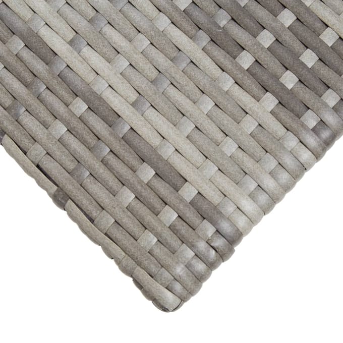 vidaXL - Theetafel - 50x50x47 - cm - poly - rattan - grijs