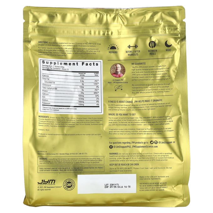 JYM Supplement Science, Pro JYM, Mélange de Protéines Ultra Premium, Mousse au Chocolat, 1,9 lb (858 g)