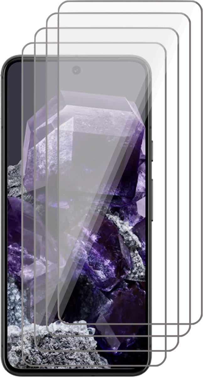 Screenprotector geschikt voor Google Pixel 8 - 4x Glas Screen Protector