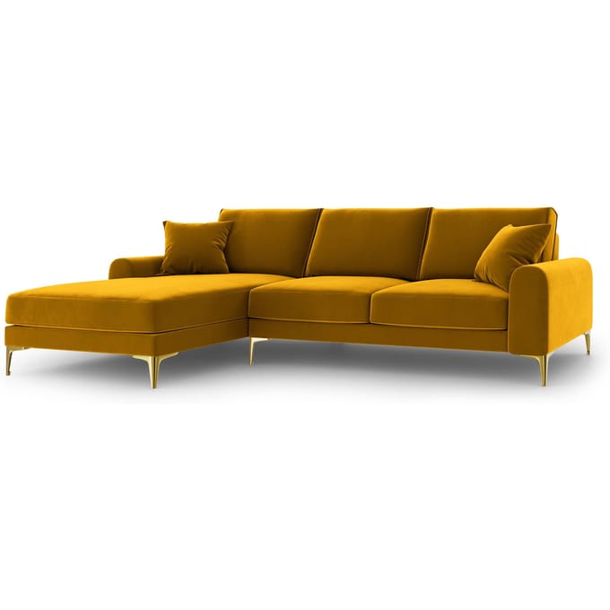 4.5-zitshoekbank Madara links velvet | Mazzini Sofas